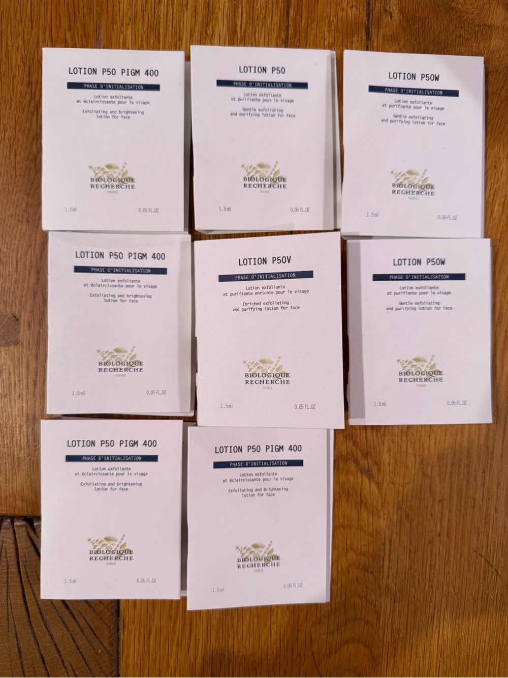 Biologique Recherche P50s 8 samples